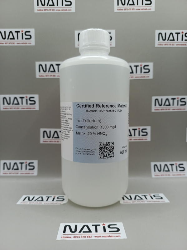 Dung dịch chuẩn ICP - Tellurum Te - 1000 mg/l, mã C059.20NP.L5, hãng CPAchem, Bungari