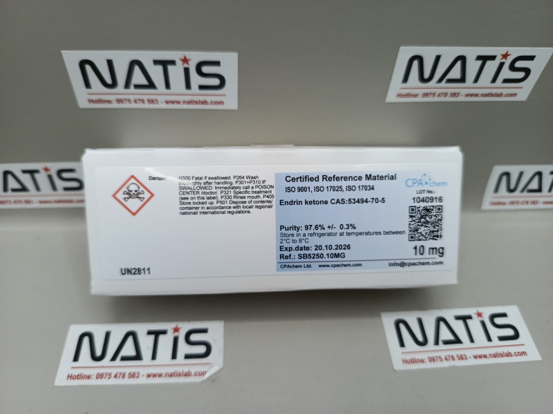 Chất chuẩn Endrin ketone CAS:53494-70-5, mã SB5250.10MG, hãng CPAchem - Bungari