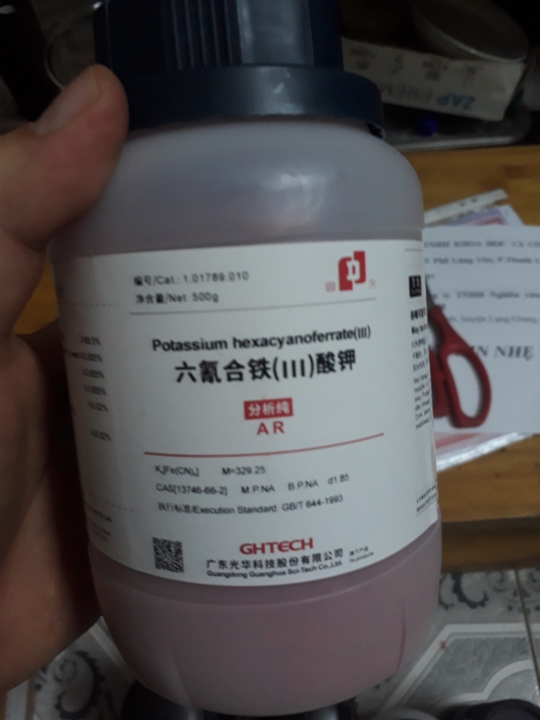 Potassium hexacyanoferrate (III), Trung Quốc