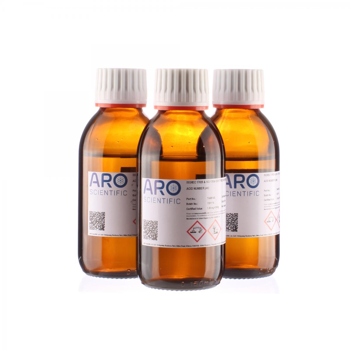 Chất chuẩn CRM Chỉ số Axit (Total Acid Number) ISO/IEC 17025 và ISO 17034, Hãng ARO Scientific, UK