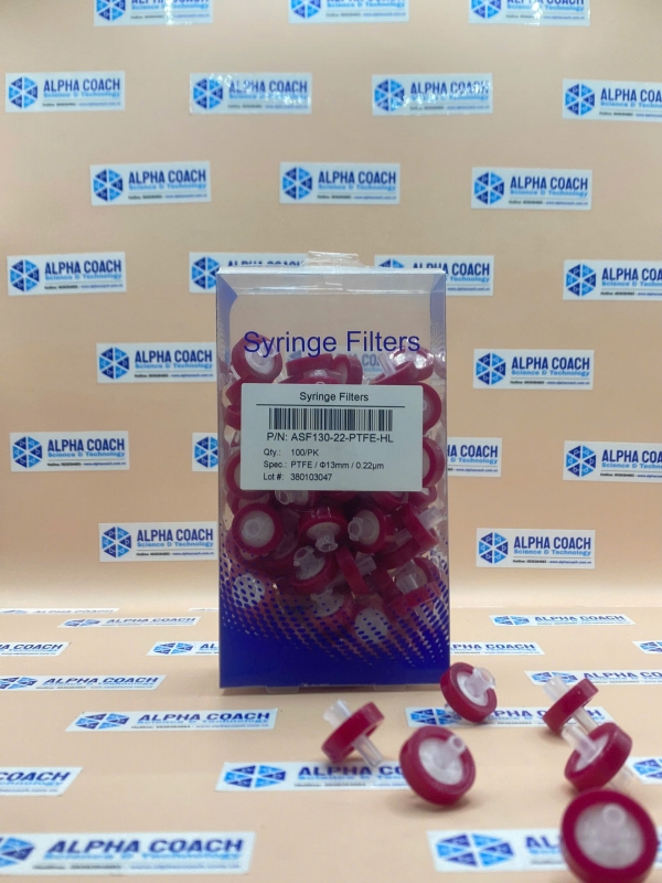 Đầu lọc Syringe PTFE đk13 mm, 0.22 um ưa nước