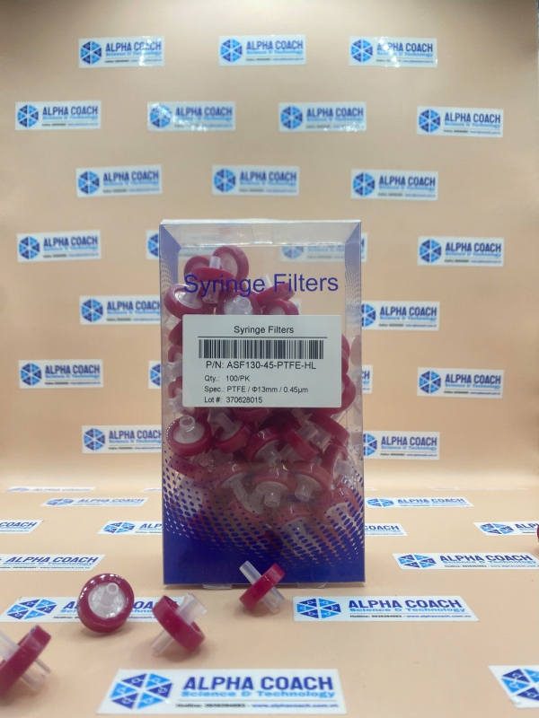 Đầu lọc Syringe PTFE đk13 mm, 0.45 um ưa nước