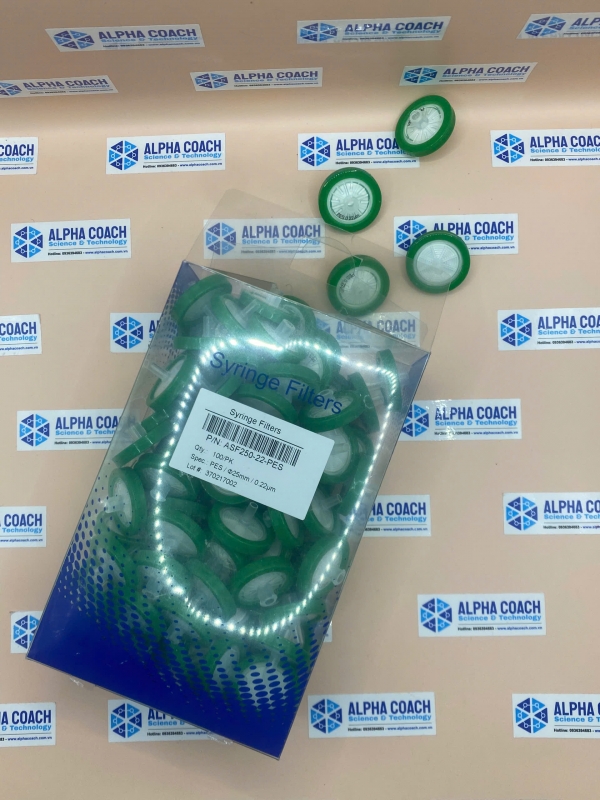 Đầu lọc Syringe PES đk25 mm 0.22 um