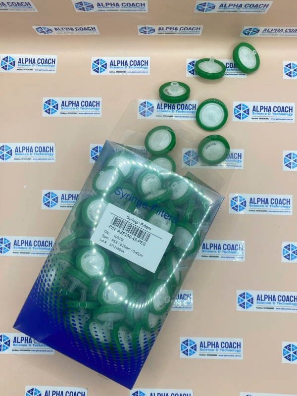Đầu lọc Syringe PES đk25 mm 0.45 um