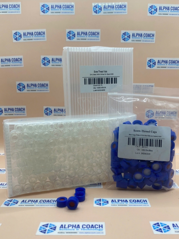 Lọ sắc ký vials 2 mL thuỷ tinh trong suốt, loại  nắp vặn 9-425
