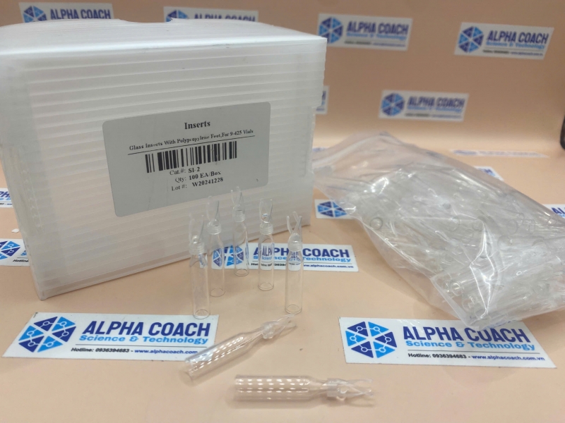 Ống thuỷ tinh inserts 250 uL cho lọ sắc ký ren vặn 9-425