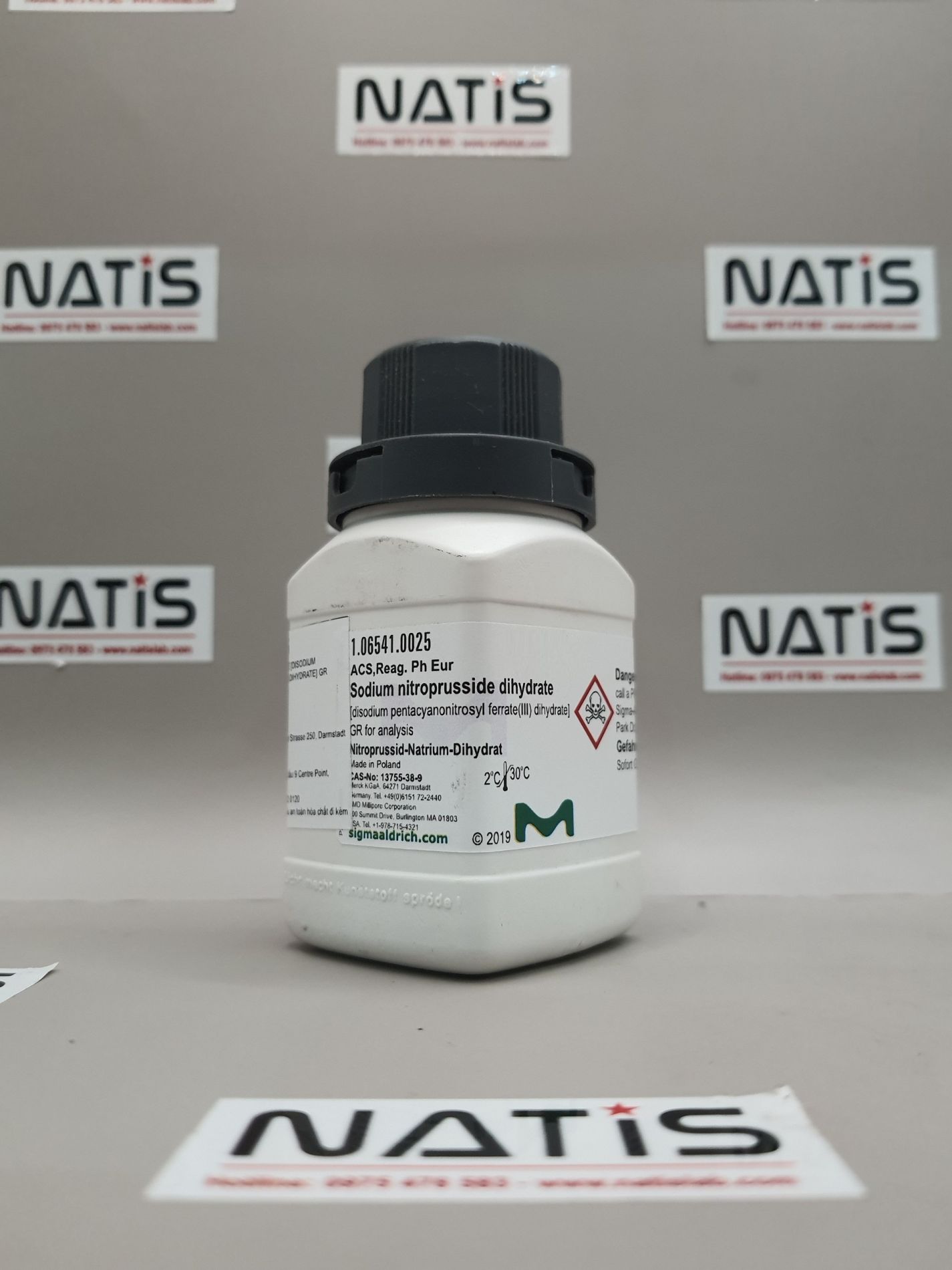 Sodium nitroprusside dihydrate, lọ 25g, Merck