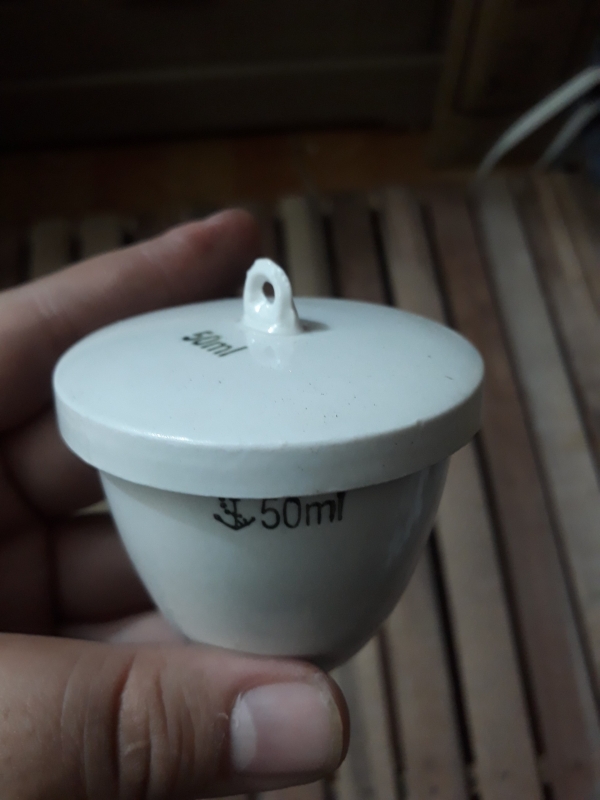 Chén nung sứ 50mL, Trung Quốc