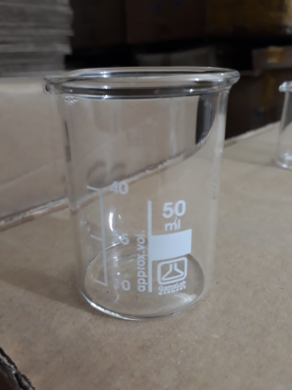 Cốc thủy tinh 50mL, Gamalab-Đức