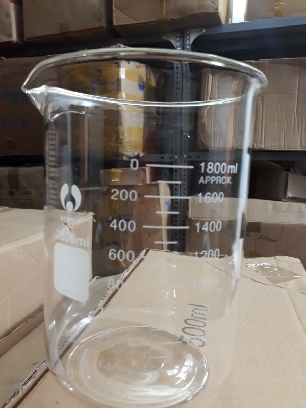 Cốc thủy tinh 2000mL, Trung Quốc
