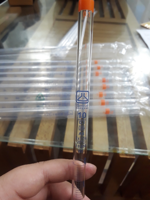 Pipet thẳng 10mL, Gamalab-Đức