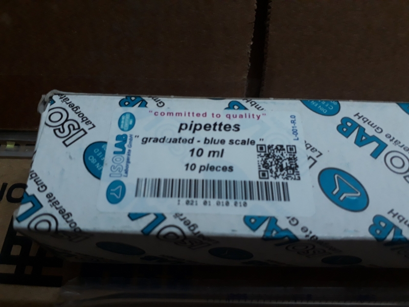 Pipet thẳng 10mL, Isolab - Đức