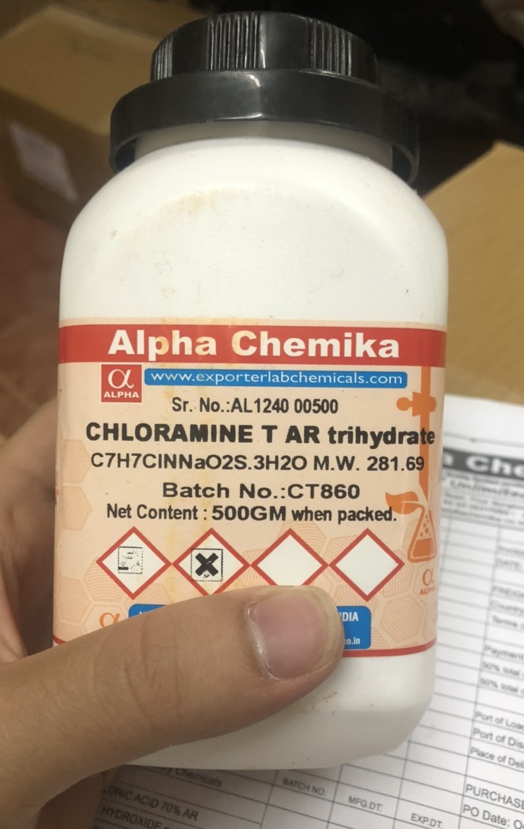 CHLORAMINE T AR trihydrate, Ấn Độ