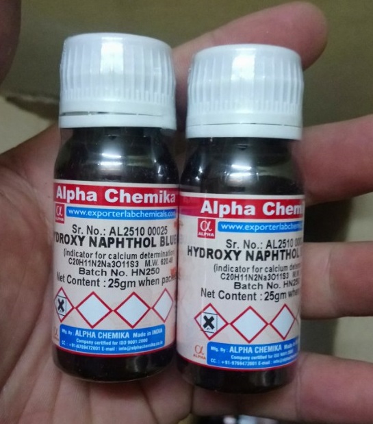 HYDROXY NAPHTHOL BLUE AR (indicator for calcium determination), Ấn Độ