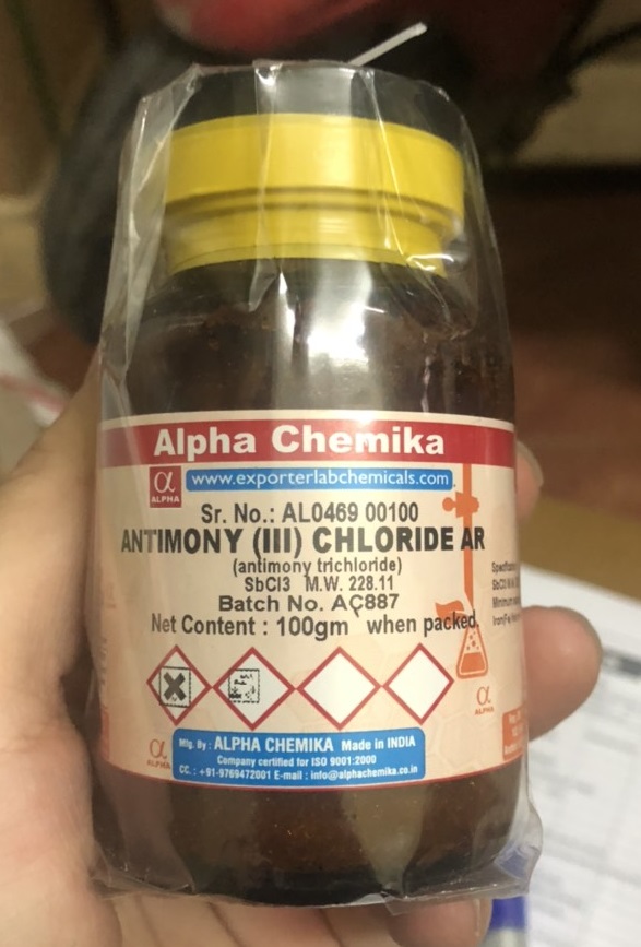 ANTIMONY (III) CHLORIDE AR (antimony trichloride), Ấn Độ