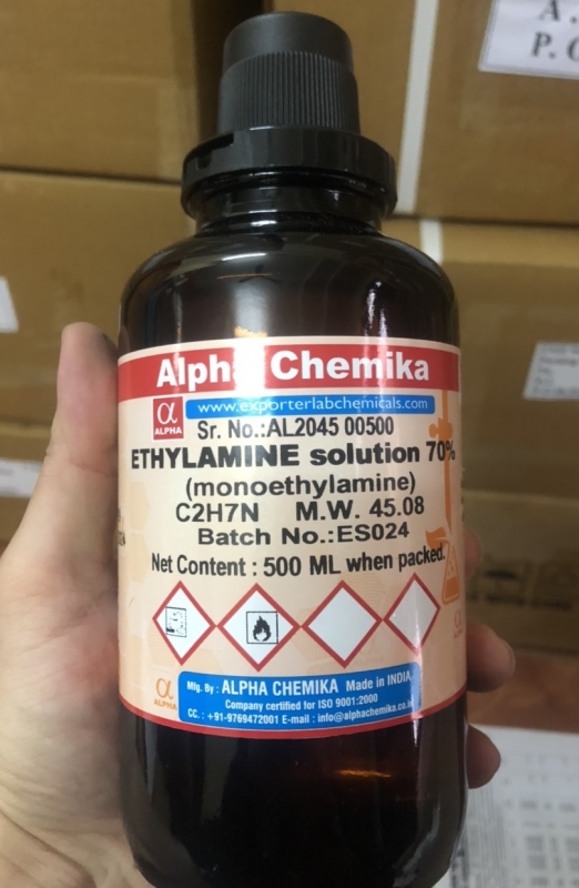 ETHYLAMINE solution 70% (monoethylamine), Ấn Độ