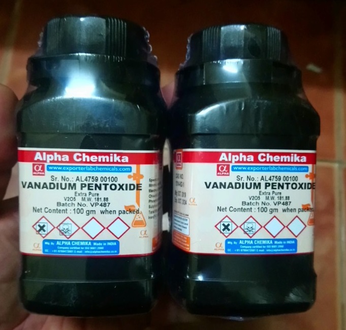 VANADIUM PENTOXIDE Extra Pure, Ấn Độ