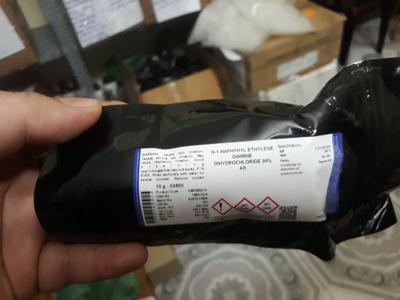 N-1-NAPHTHYL ETHYLENE DIAMINE DIHYDROCHLORIDE, Ấn Độ