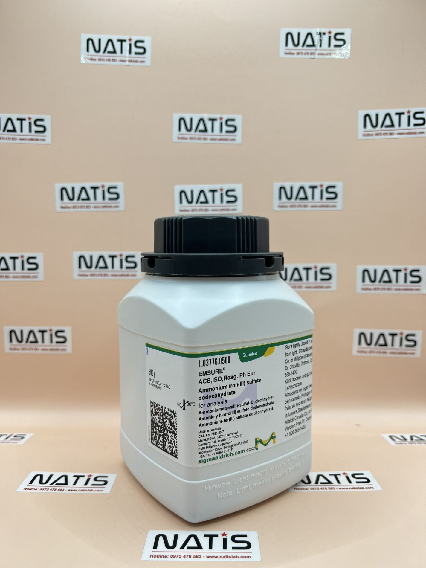 Hóa chất Ammonium iron(III) sulfate dodecahydrate, Merck