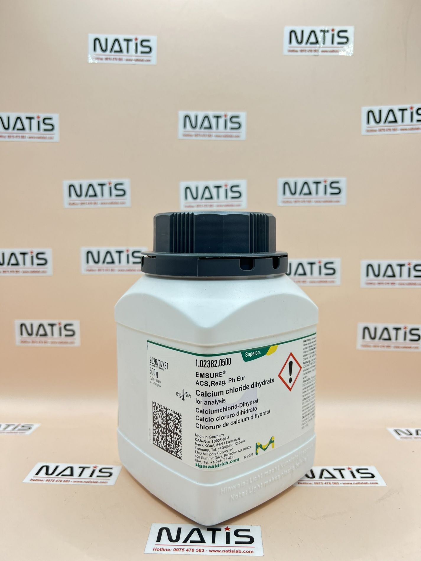 Hóa chất Calcium chloride dihydrate, Merck