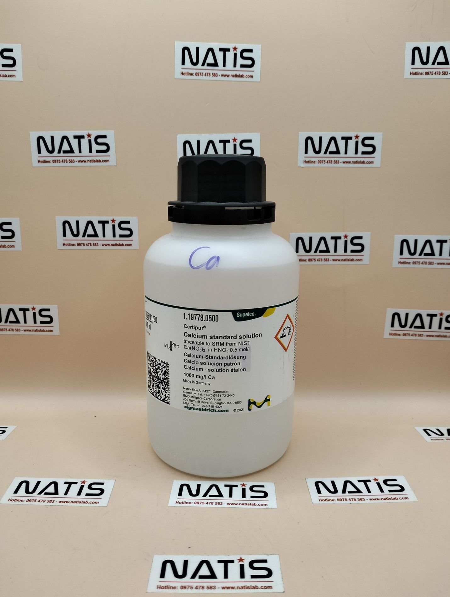 Dung dịch chuẩn Canxi (Calcium) 1000mg/L Ca, Merck