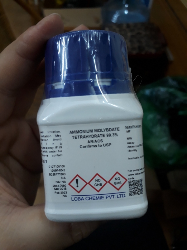 AMMONIUM MOLYBDATE TETRAHYDRATE, Ấn Độ