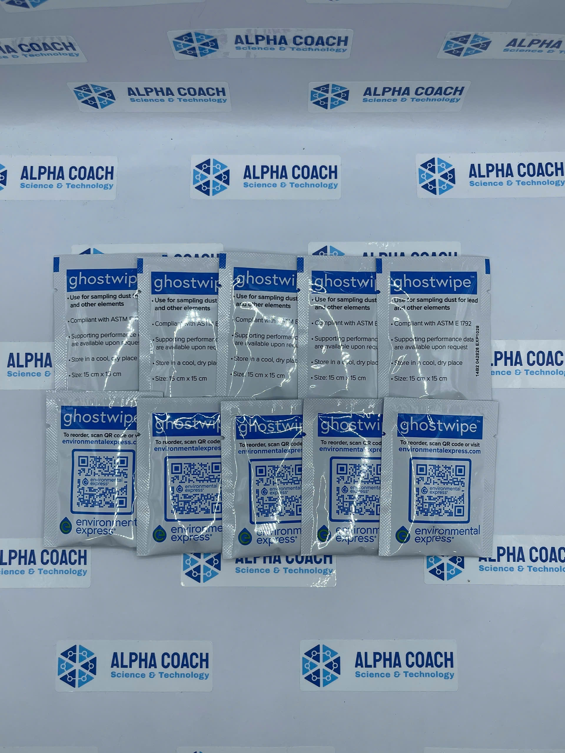Tấm lấy mẫu bề mặt GhostWipe Moist Wipe 15x15cm, 500 cái/hộp, mã SC4210, hãng Environmental Express, Mỹ