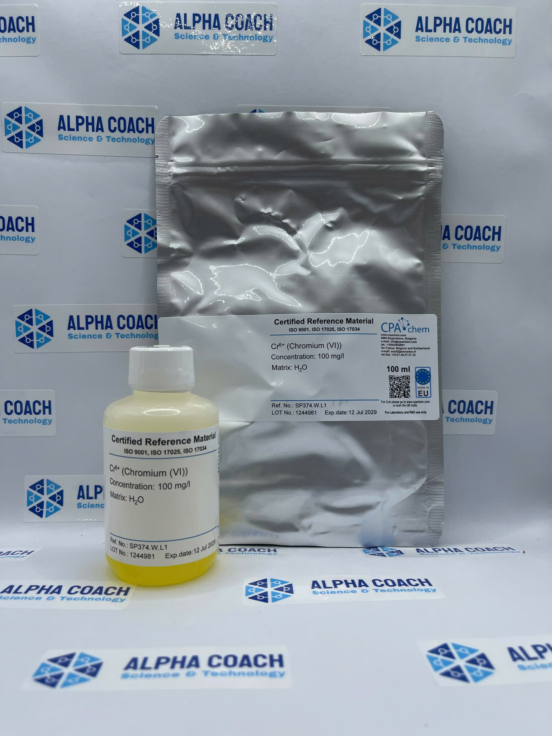 Chromium (VI) 100mg/l trong nước, hãng CPAChem, Bungari