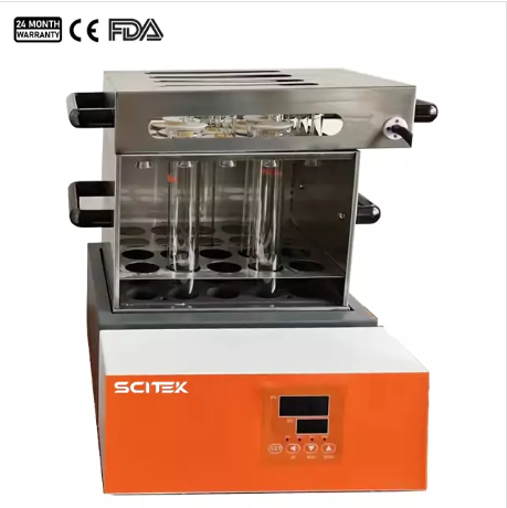 Bộ phá mẫu KDF-120G (High density aluminum silicate) tổng Nitơ/ Nitơ Kjeldahl, 8 vị trí, Hãng Scitek Global