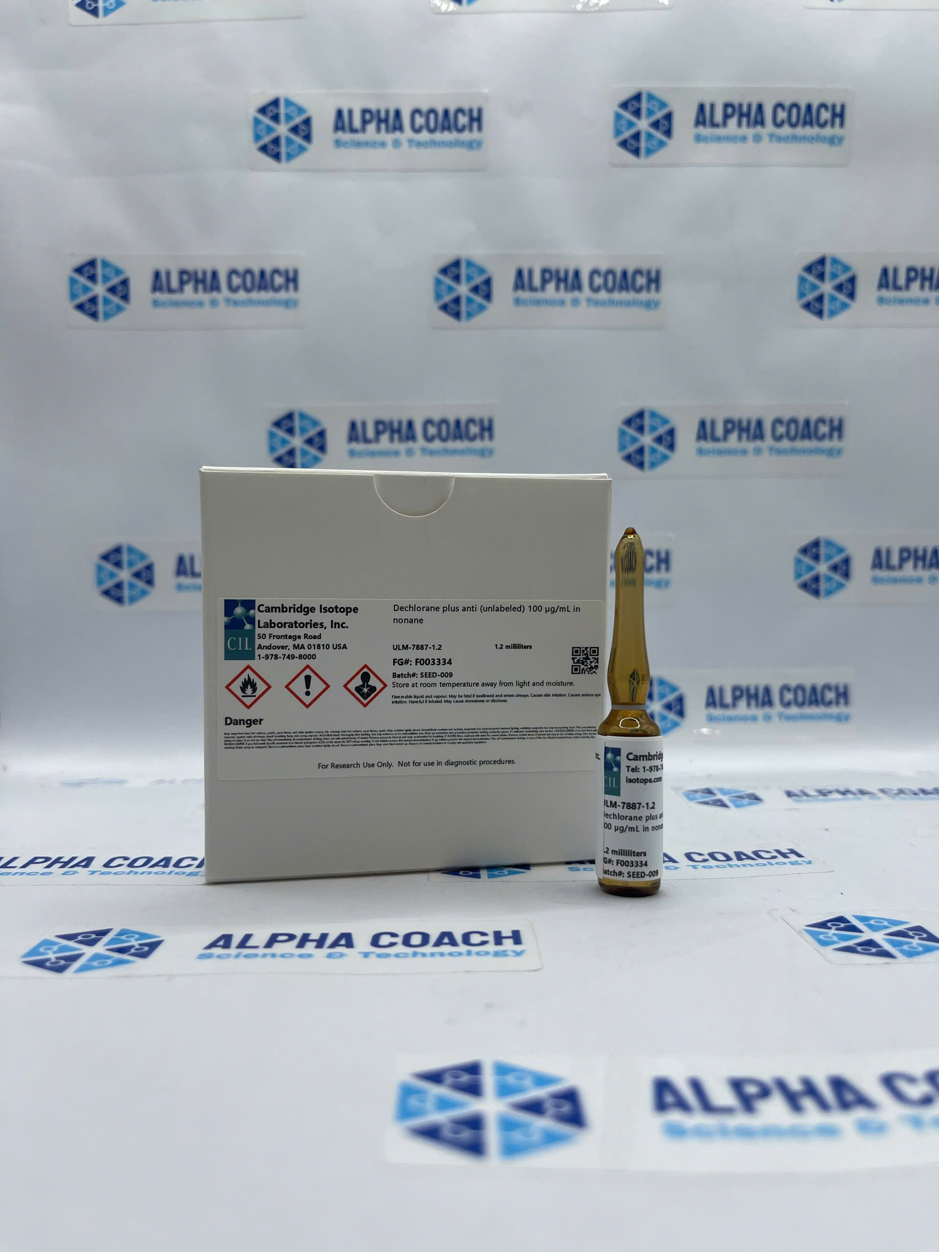 Dung dịch chuẩn Dechlorane plus anti (unlabeled) 100 µg/mL, mã-ULM-7887-1.2, lọ 1,2ml, hãng CIL, Mỹ
