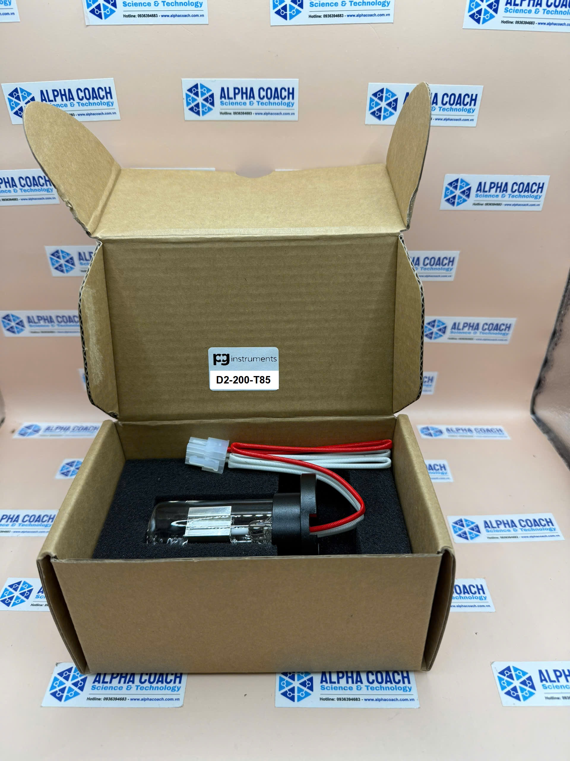 Đèn Deuterium dùng cho máy quang phổ UV-VIS dòng T85, Hãng PG Instruments, UK