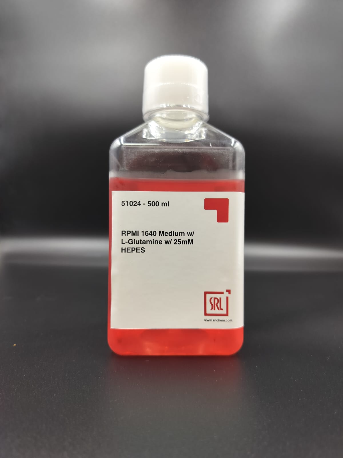 Hóa chất RPMI 1640 Medium w/ L-Glutamine w/ 25mM HEPES, hãng SRL, Ấn Độ
