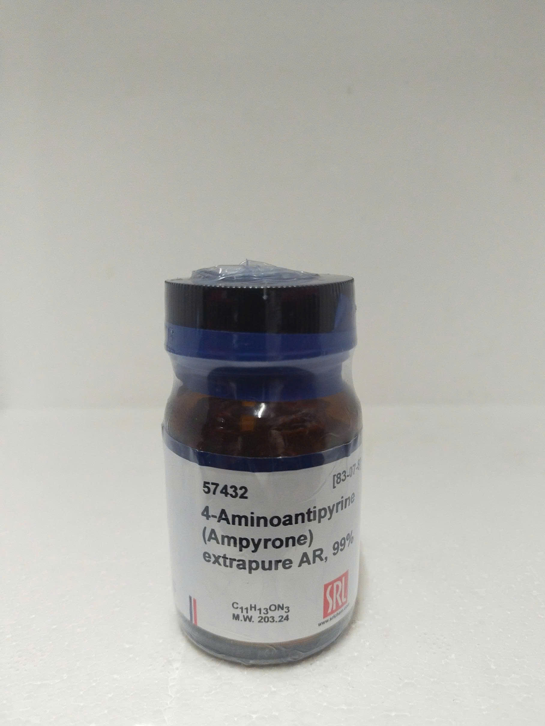 Hóa chất 4-Aminoantipyrine (Ampyrone) extrapure AR, 99%, hãng SRL - Ấn Độ