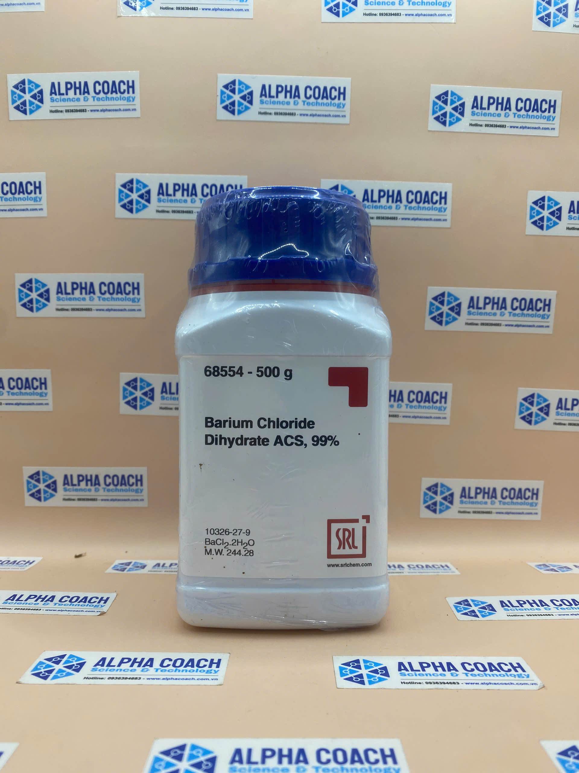 Hóa chất Barium Chloride Dihydrate ACS, 99%, hãng SRL - Ấn Độ