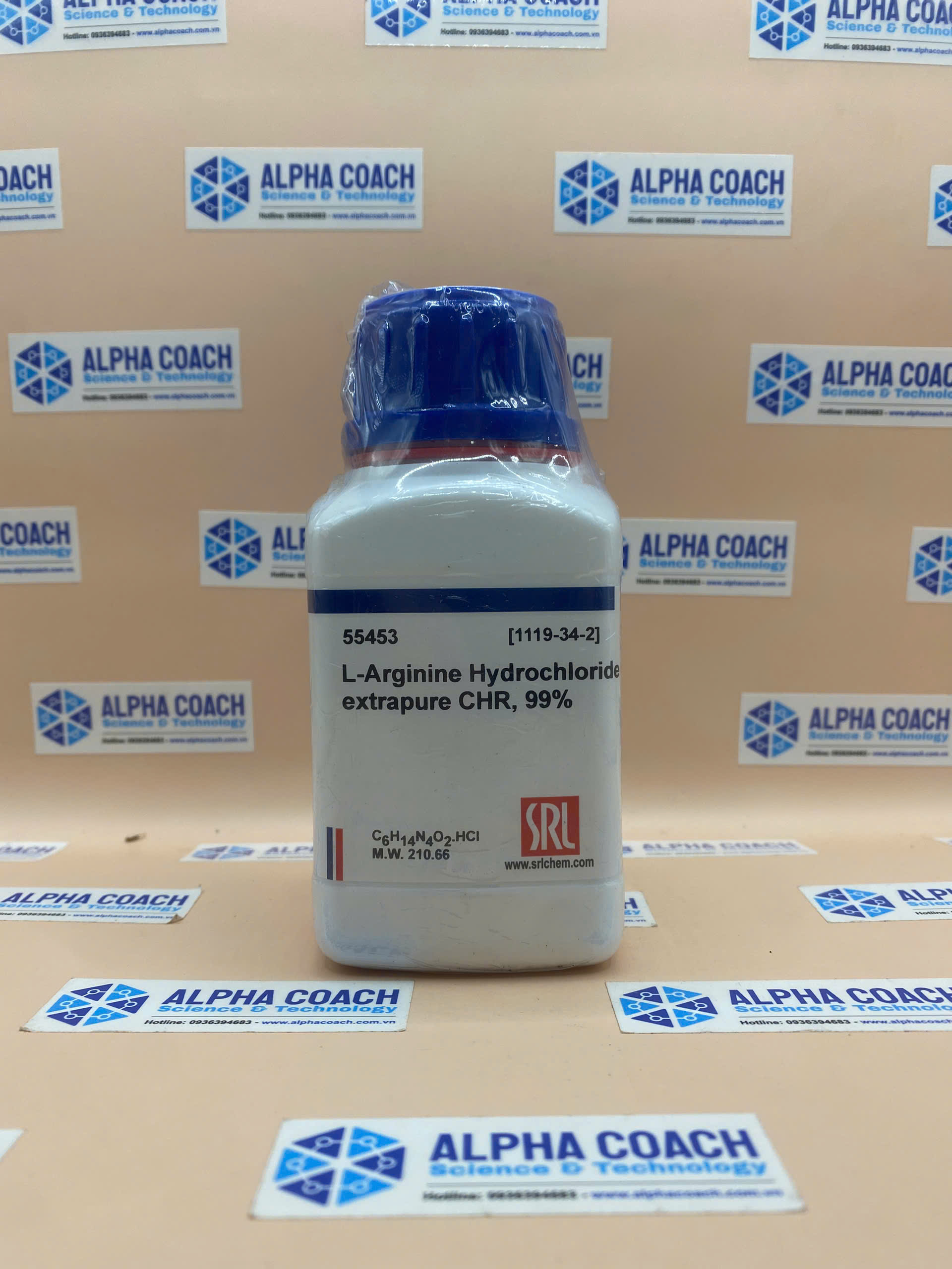 Hoá chất L-Arginine Hydrochloride extrapure CHR, 99%, hãng SRL, Ấn Độ