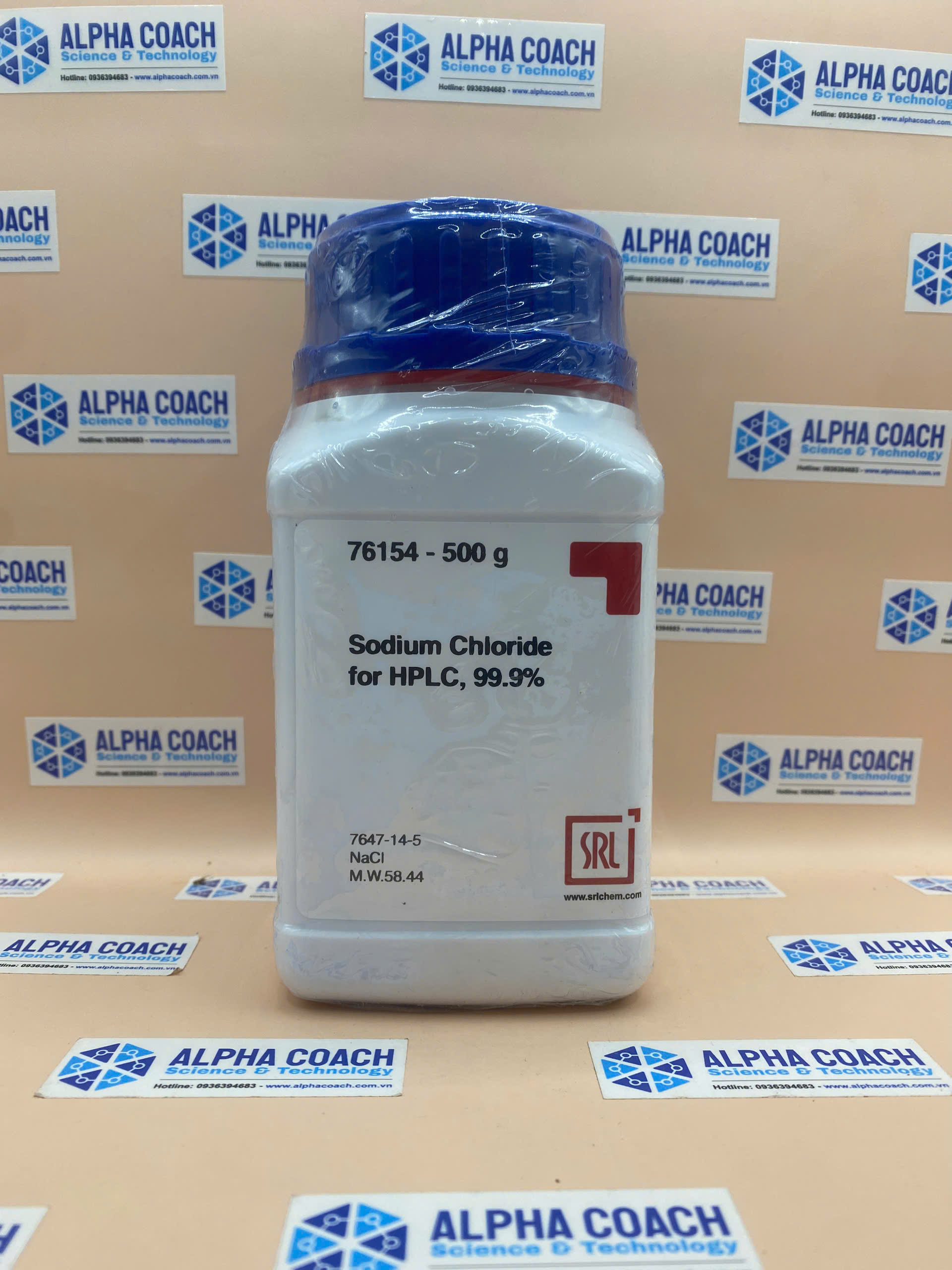 Hoá chất Sodium Chloride for HPLC, 99.9%, lọ 500g, hãng SRL, Ấn Độ