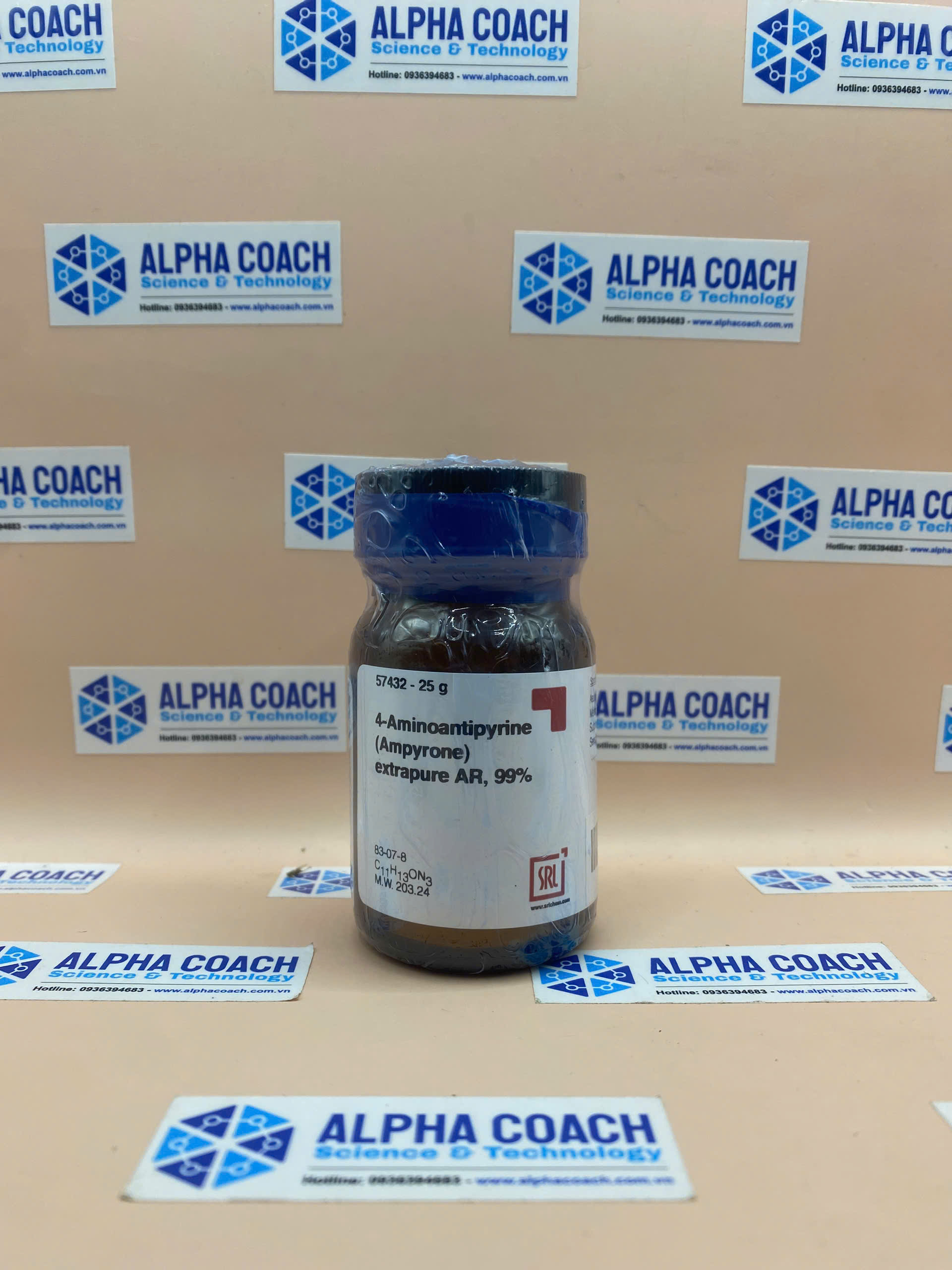 Hóa chất 4-Aminoantipyrine (Ampyrone) extrapure AR, 99%, hãng SRL - Ấn Độ