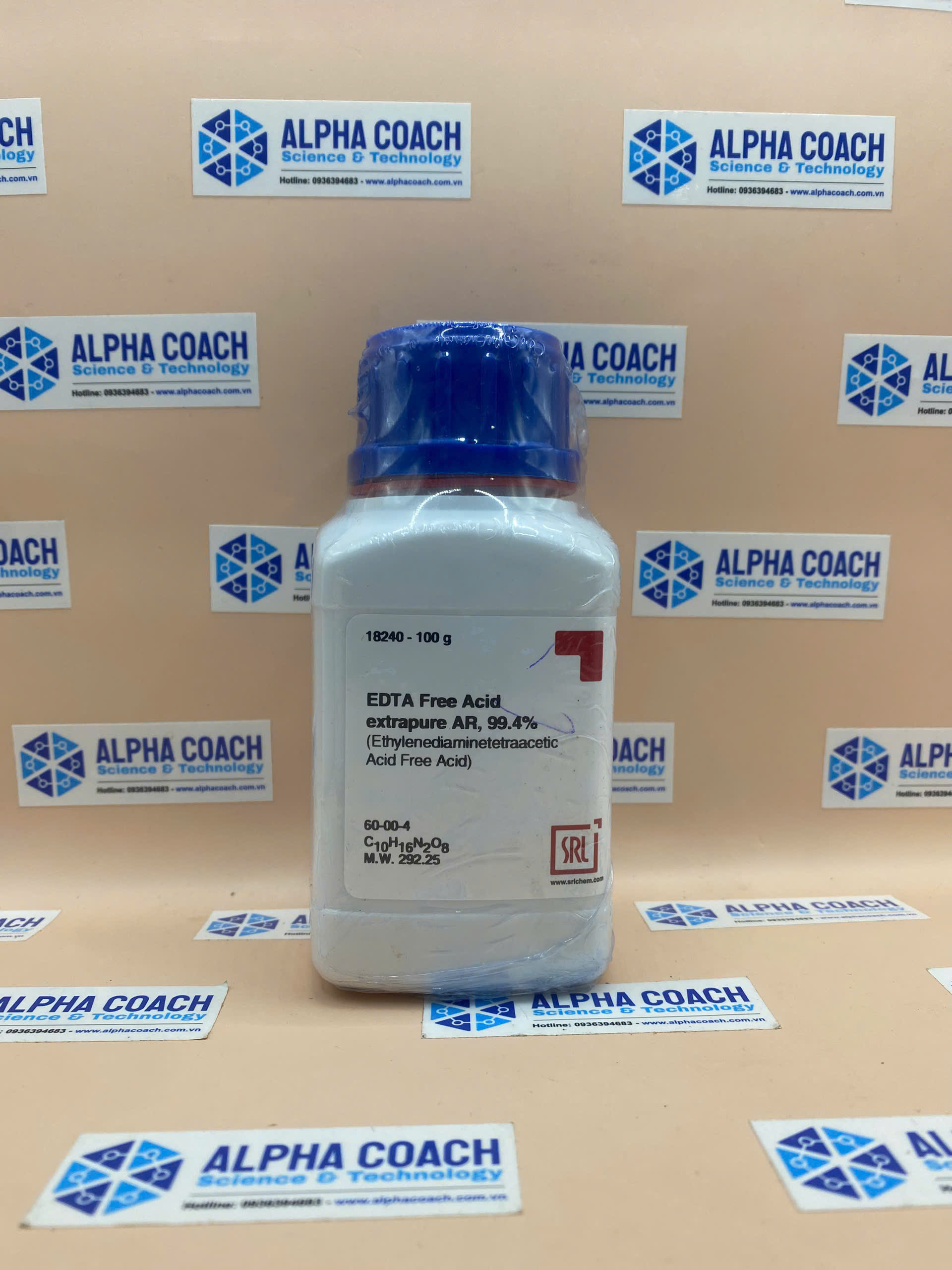 Hóa chất EDTA Free Acid extrapure AR, 99.4%, hãng SRL - Ấn Độ