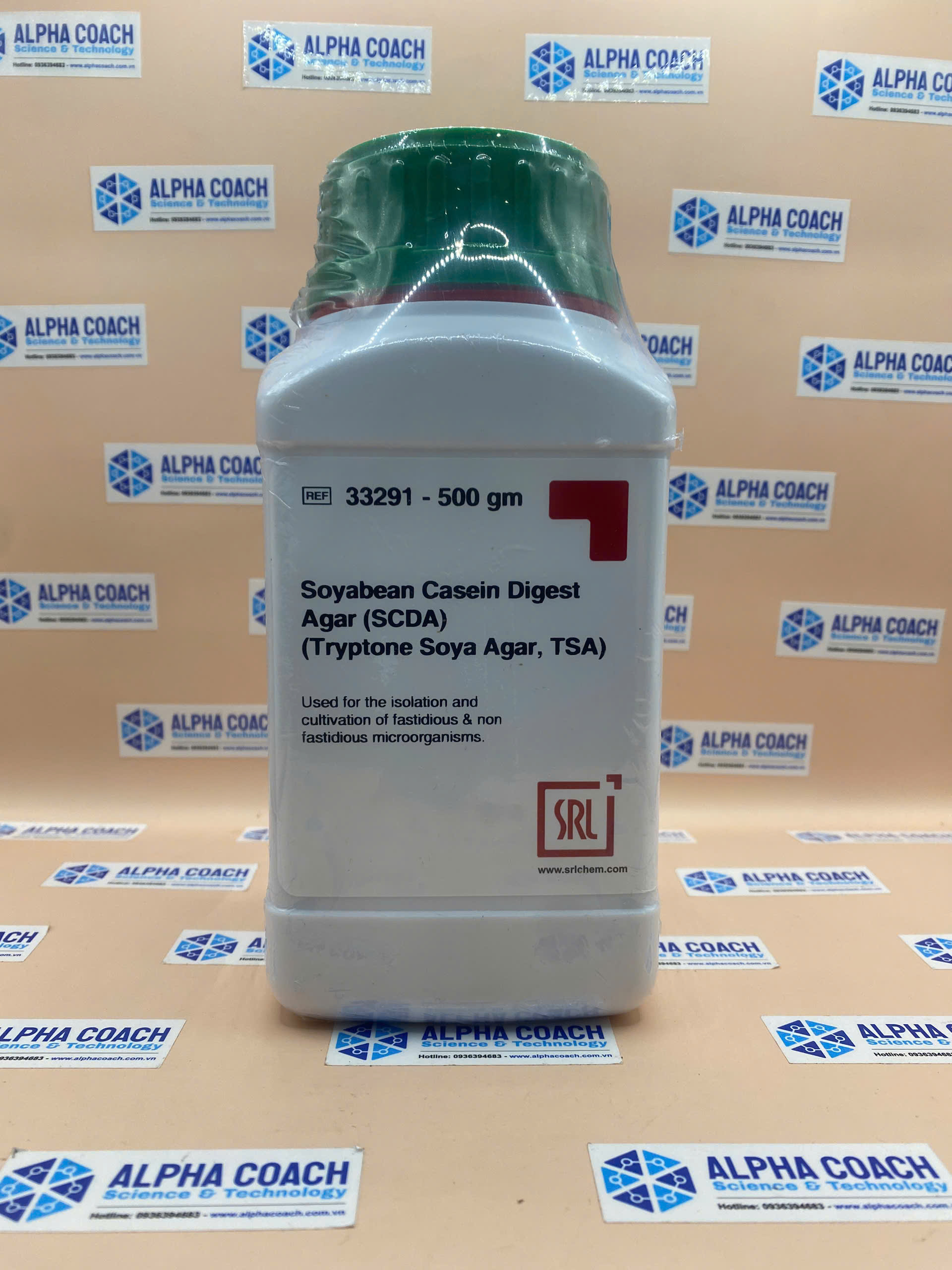 Môi trường vi sinh Soyabean Casein Digest Agar (SCDA) (Tryptone Soya Agar, TSA), hãng SRL, Ấn Độ