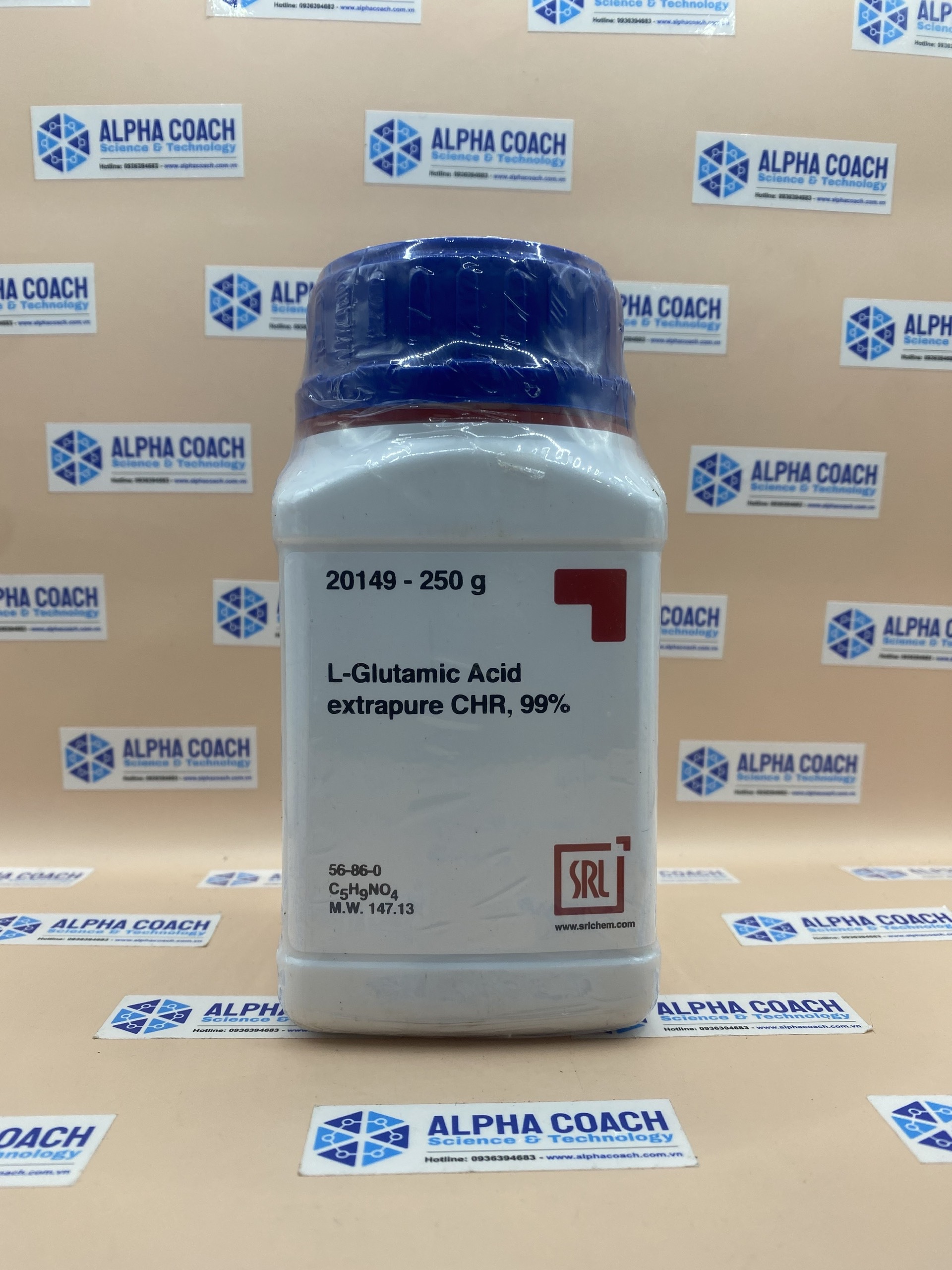 Hóa chất L-Glutamic Acid extrapure CHR, 99%, hãng SRL - Ấn Độ