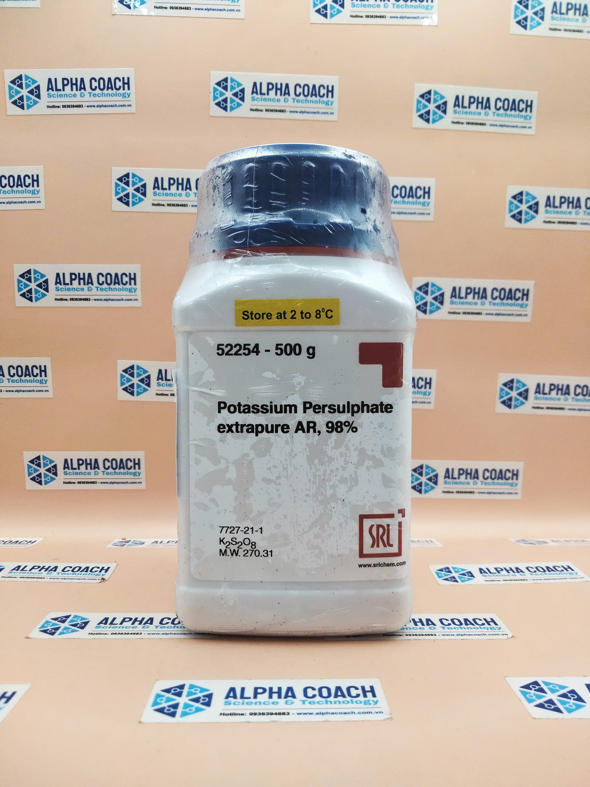 Hóa chất Potassium Persulphate extrapure AR, 98%, hãng SRL - Ấn Độ