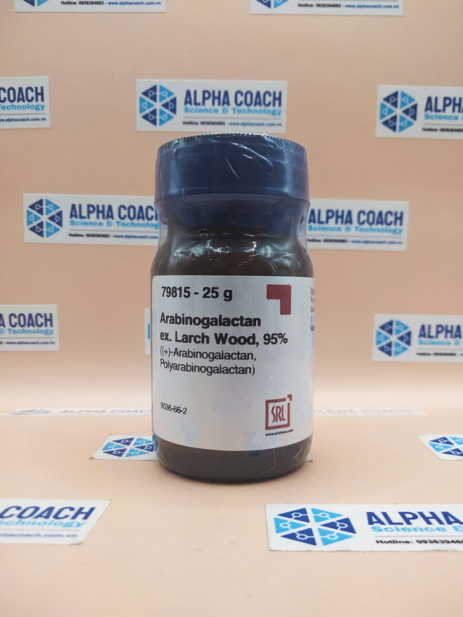 Hoá chất Arabinogalactan ex. Larch Wood, 95%, lọ 25g, hãng SRL, Ấn Độ