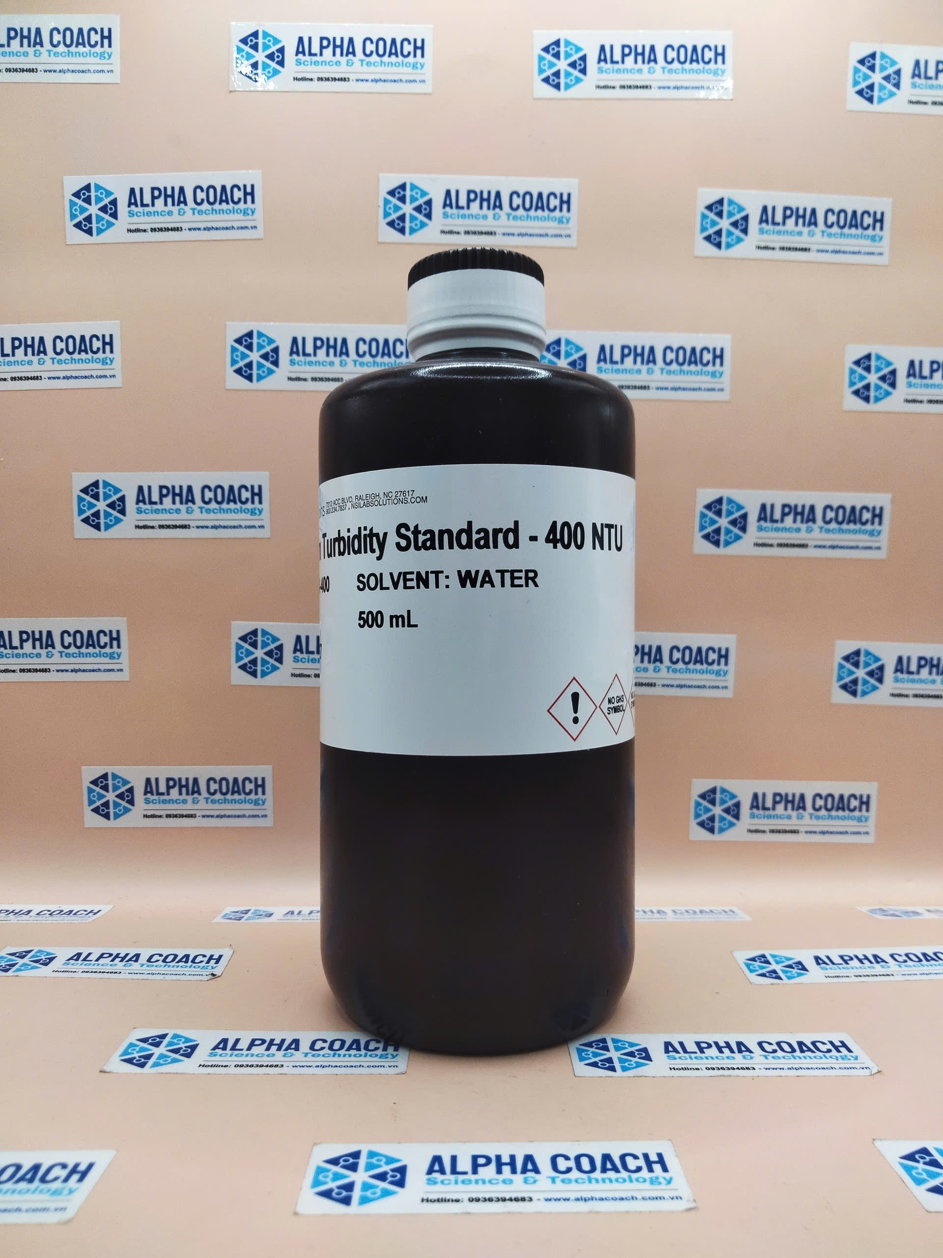Dung dịch chuẩn Độ đục 400 NTU, chai 500mL, hãng NSI, Mỹ