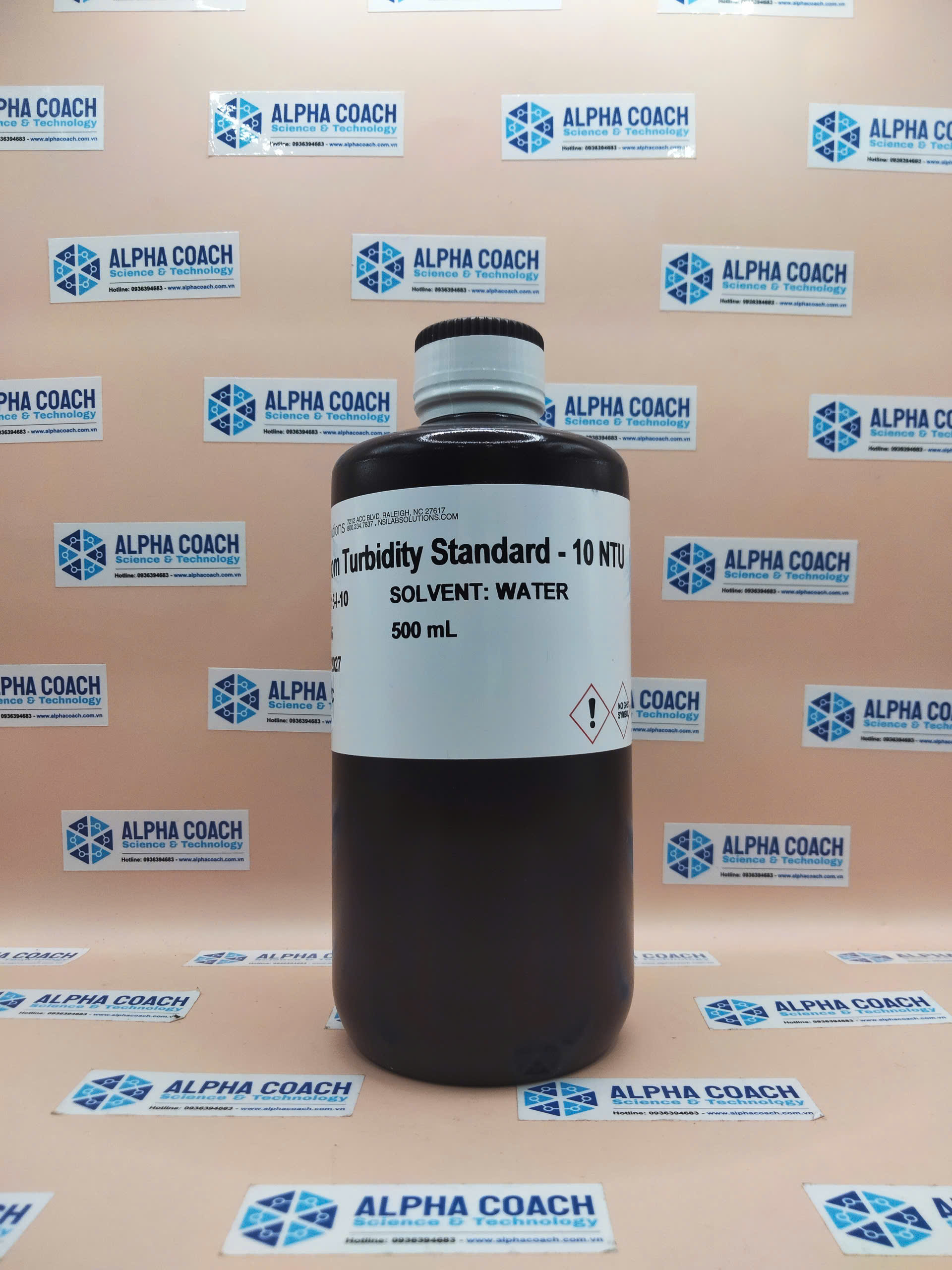 Dung dịch chuẩn Độ đục 10 NTU, chai 500mL, hãng NSI, Mỹ