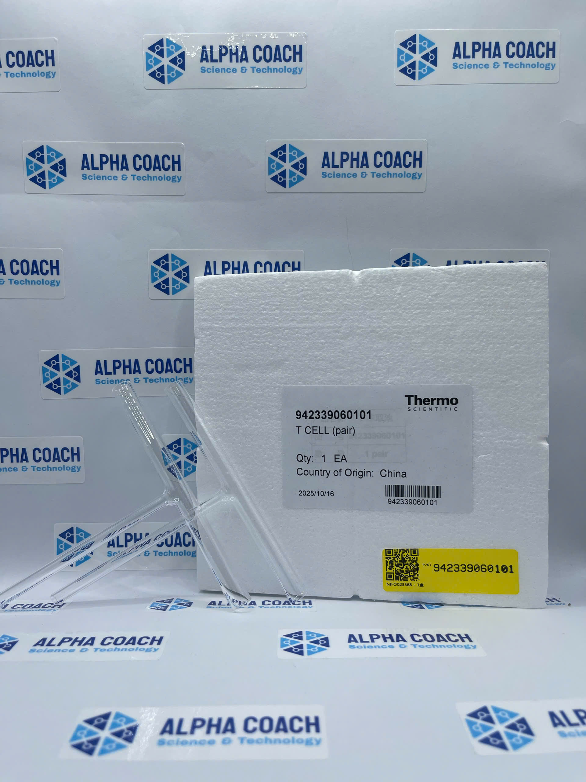 Cell thủy tinh (T CELL), mã 942339060101, hãng Thermo Scientific, Mỹ